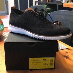 Cole Haan 2 ZeroGrand Stchlte Black Dress Shoe